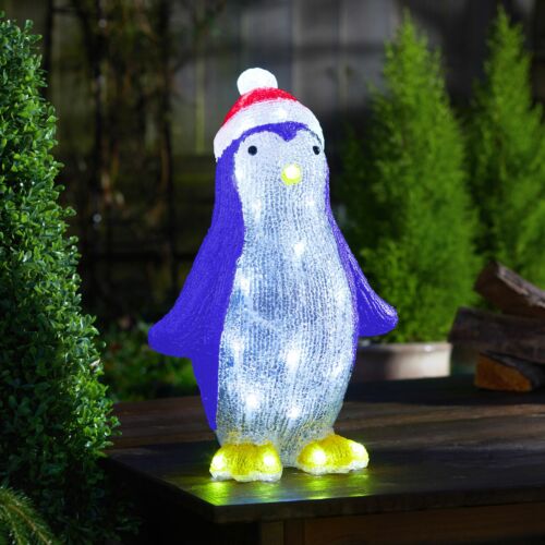 Outdoor Battery Acrylic Penguin Christmas Figure