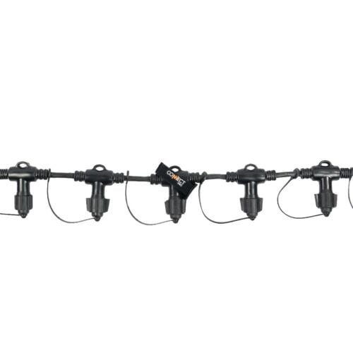 ConnectPro® 9 Port Curtain Connector, Connectable, Black or White