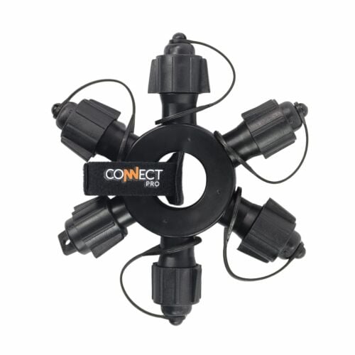 ConnectPro® 5 Port Ring Connector, Connectable, Black or White