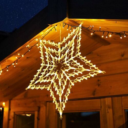 55cm Plug In Hanging LED Star Silhouette