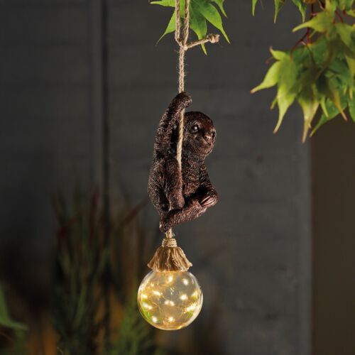 Solar Swingin Sloth Novelty Hanging Rope Light