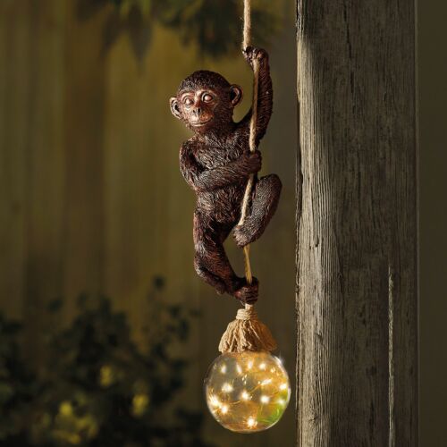 Solar Hanging Light Swinging Monkey Rope Light