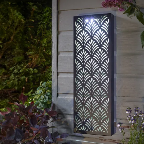 Papyrus Solar Wall Art Garden Light 70cm
