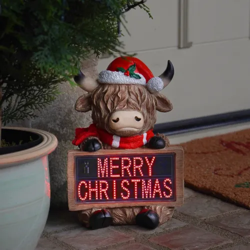 30cm Highland Cow LED Battery Christmas Light