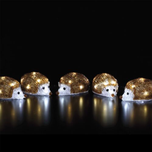 5 Acrylic Hedgehog on String Christmas Figure