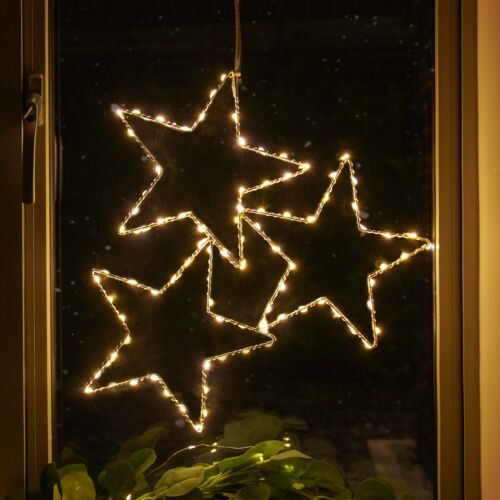 ConnectGo® 43cm Connectable Warm White LED Outdoor Wire Star Light