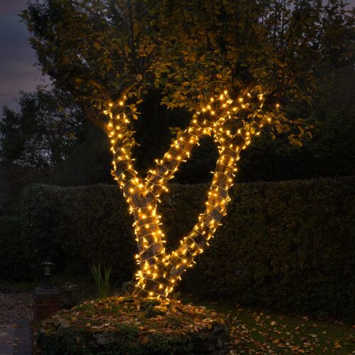 ConnectGo® Warm White Connectable Outdoor Fairy Lights Clear Cable