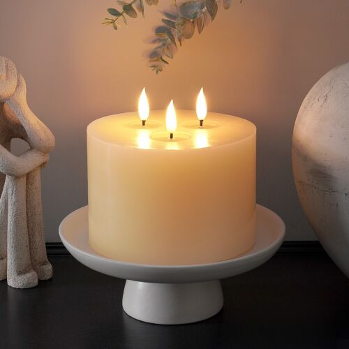 Ember™ Ivory Triple Wick LED Candle