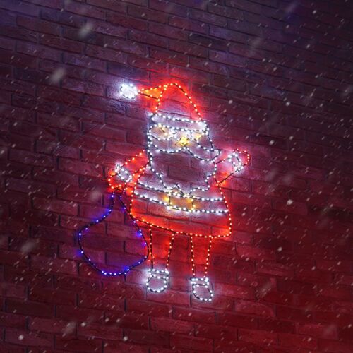 Outdoor Flexibright Twinkle Santa Christmas Motif