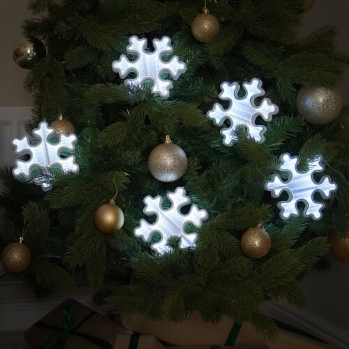 2m Snowflake Infinity Mirror Christmas Fairy Lights