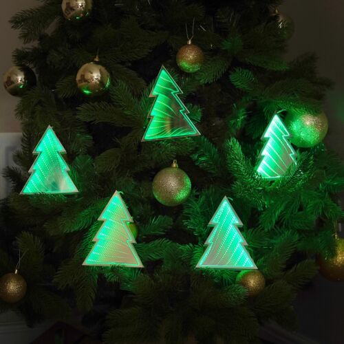 2m Tree Infinity Mirror Christmas Fairy Lights