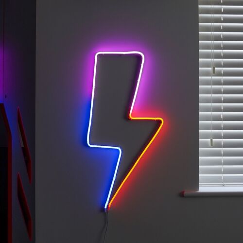 73cm Smart App Controlled Twinkly Indoor Flex lightning Bolt Silhouette - Gen II
