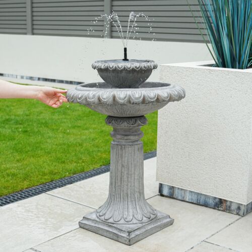 Solar Victoriana Tiered LED Water Feature